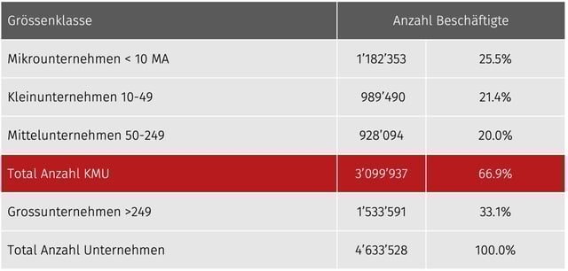 BSF-Studie_KMU-Schweiz_Unternehmensgrösse-nach-Anzahl-Mitarbeiter-Tabelle