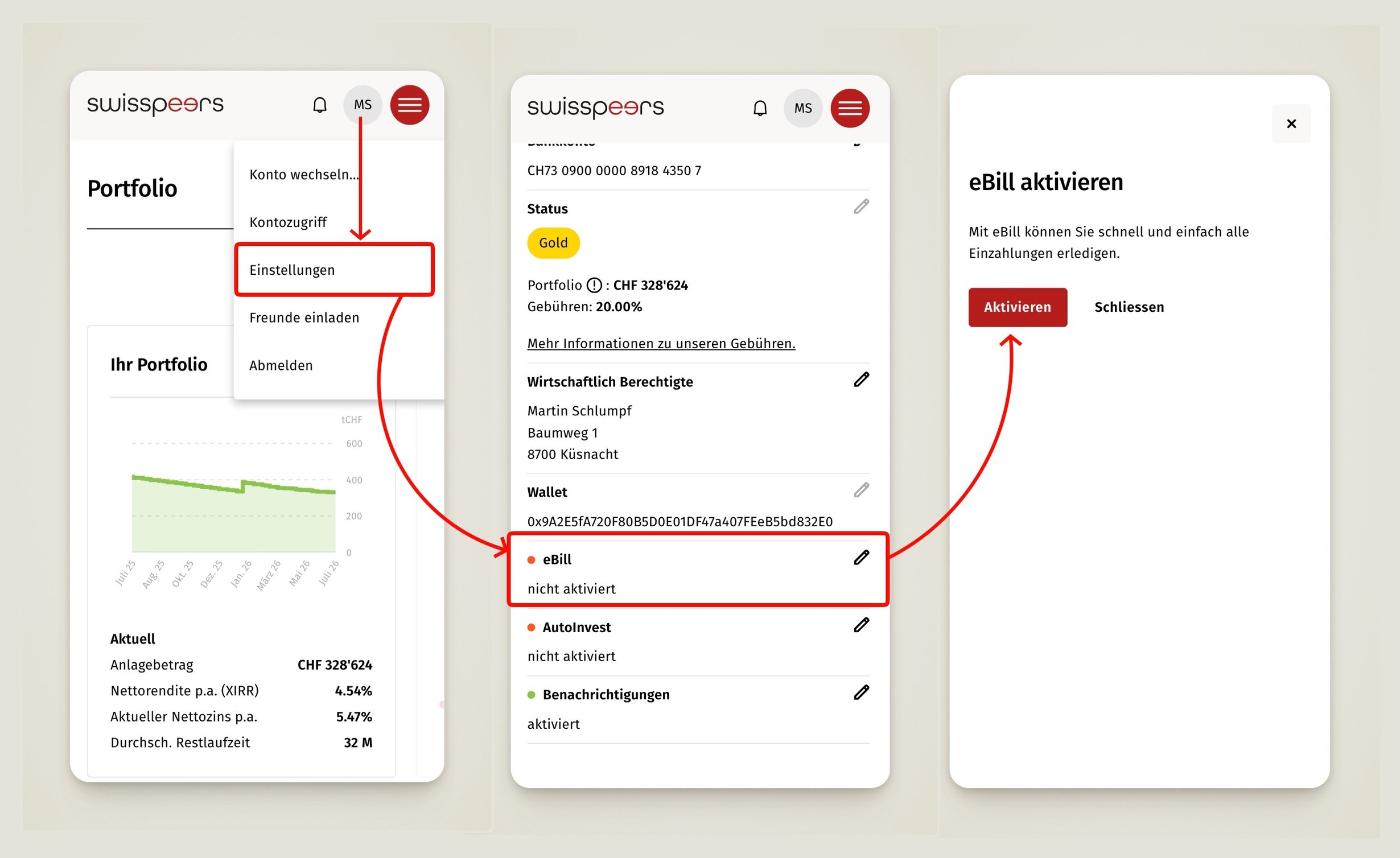 ebill_aktivieren_swisspeers_portal_2026